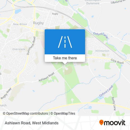 Ashlawn Road map