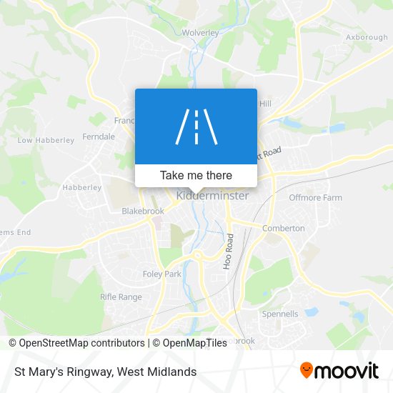 St Mary's Ringway map