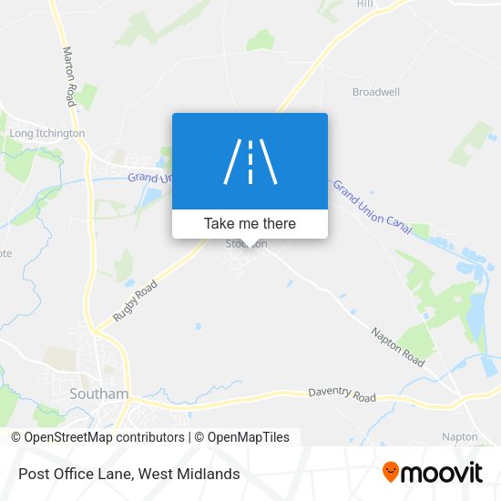 Post Office Lane map