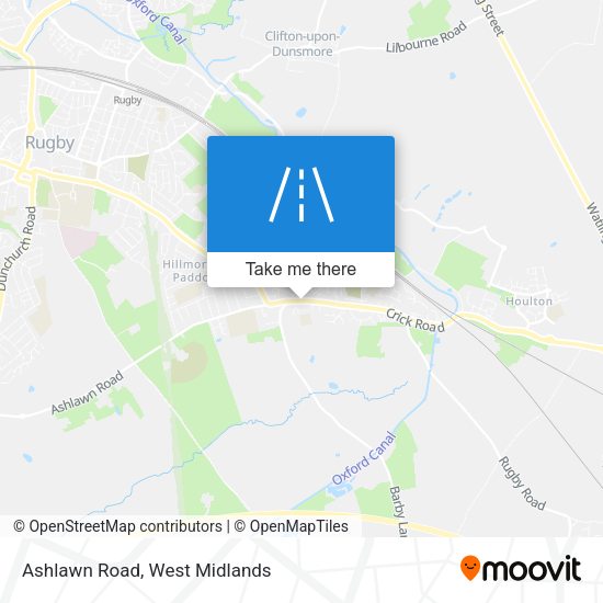 Ashlawn Road map
