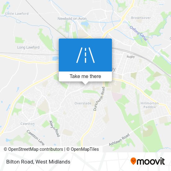 Bilton Road map