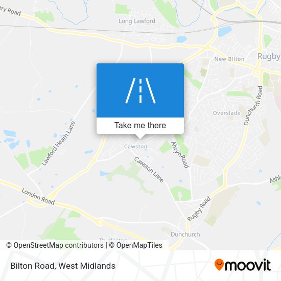 Bilton Road map
