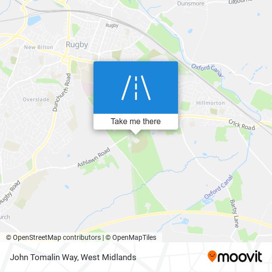 John Tomalin Way map