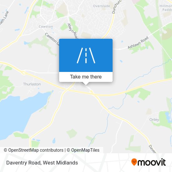 Daventry Road map