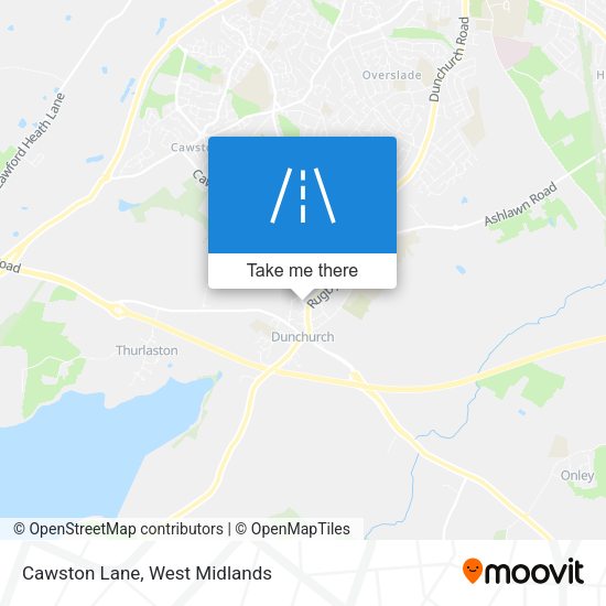 Cawston Lane map