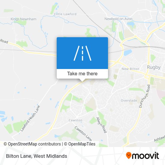 Bilton Lane map