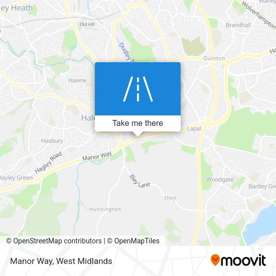 Manor Way map