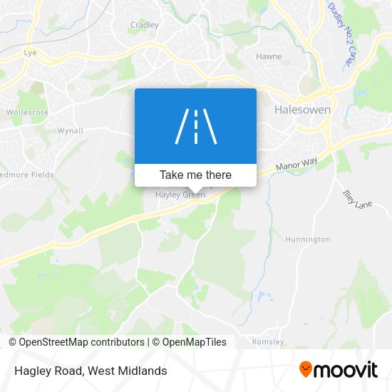 Hagley Road map