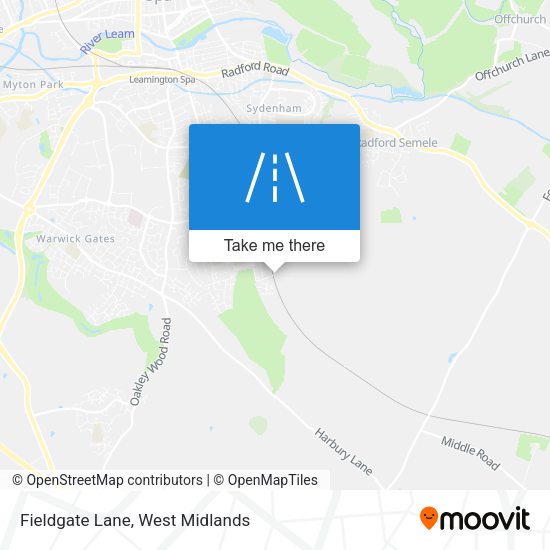Fieldgate Lane map