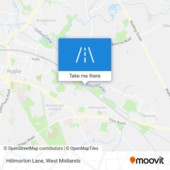 Hillmorton Lane map