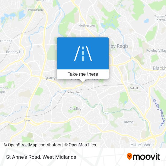 St Anne's Road map