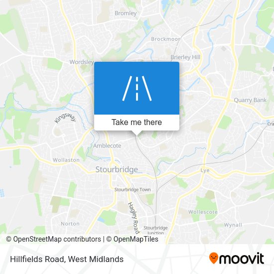 Hillfields Road map