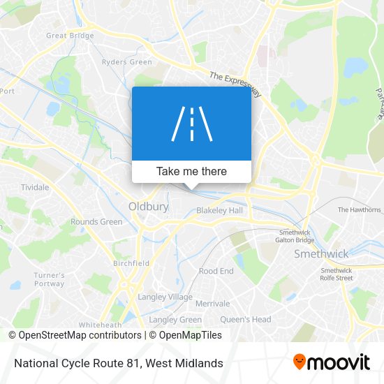 National Cycle Route 81 map