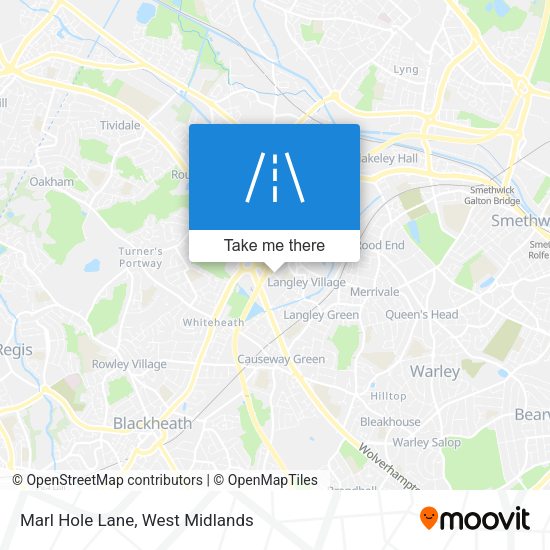 Marl Hole Lane map