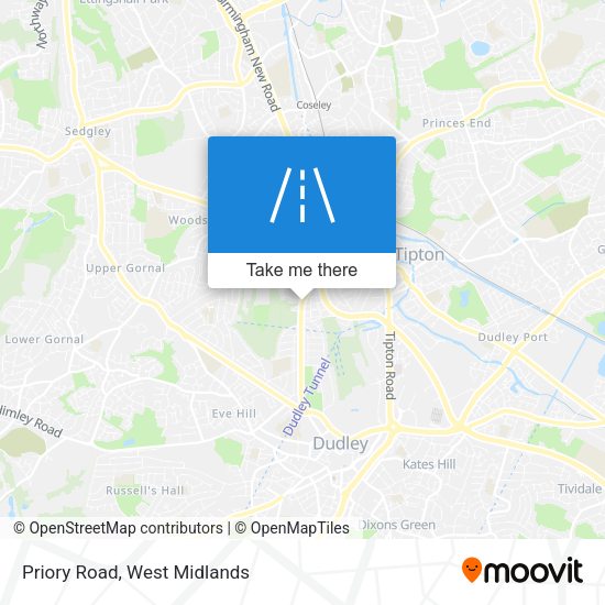Priory Road map