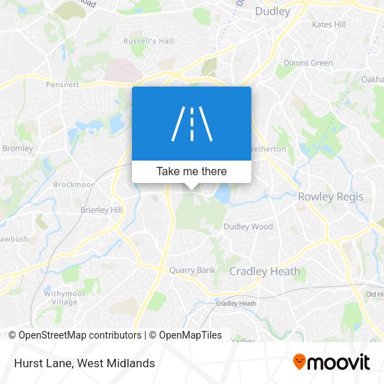 Hurst Lane map