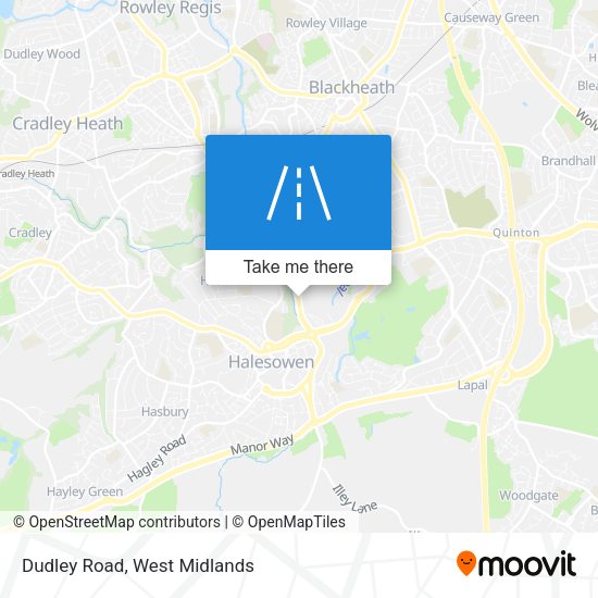 Dudley Road map