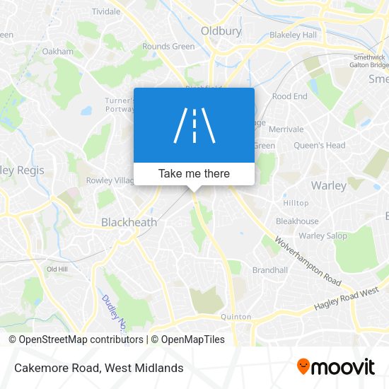 Cakemore Road map