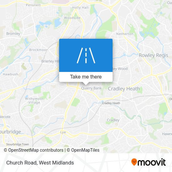 Church Road map