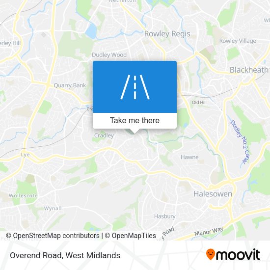 Overend Road map