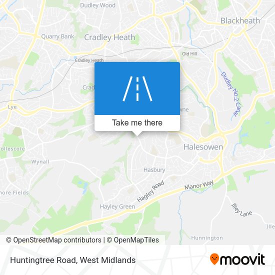 Huntingtree Road map