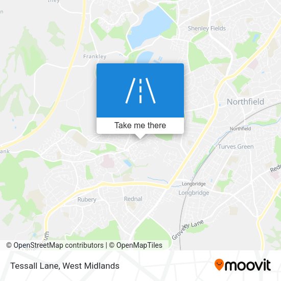 Tessall Lane map