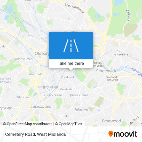 Cemetery Road map