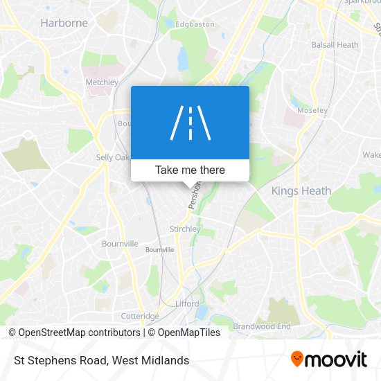 St Stephens Road map