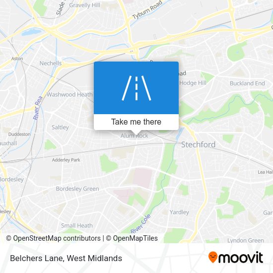 Belchers Lane map