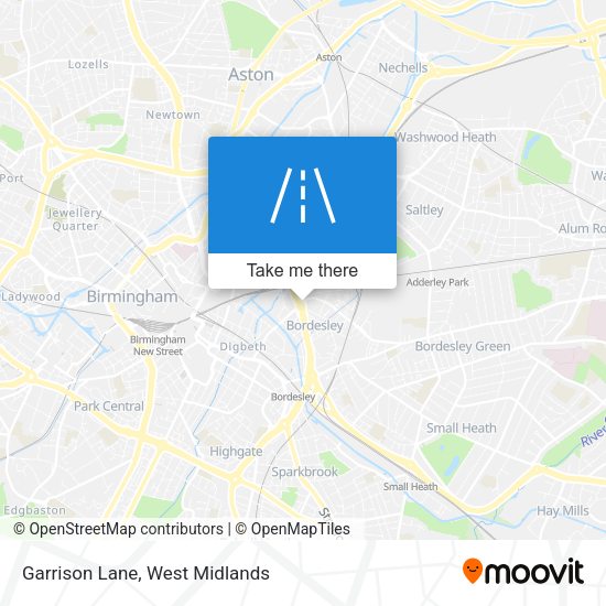 Garrison Lane map