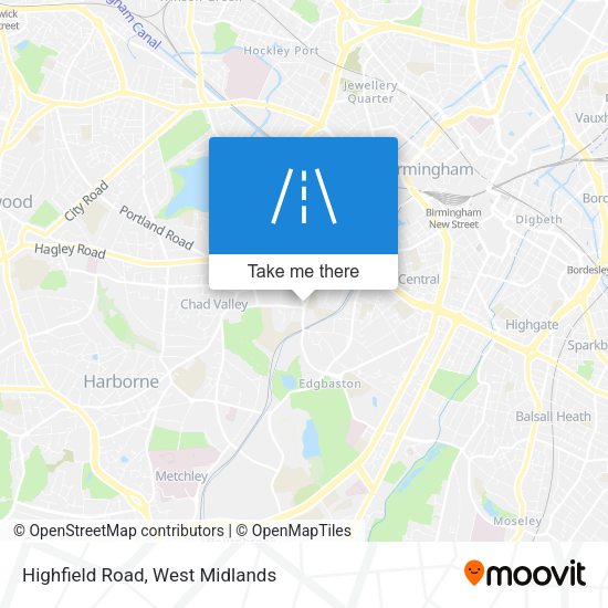 Highfield Road map