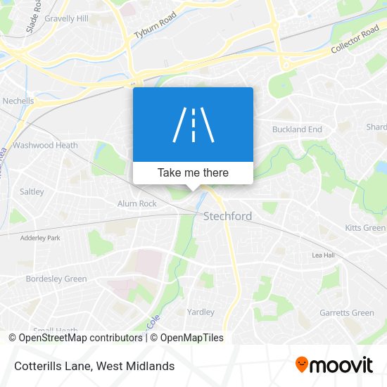 Cotterills Lane map
