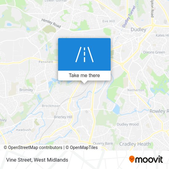 Vine Street map