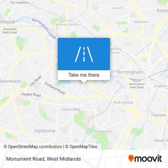 Monument Road map