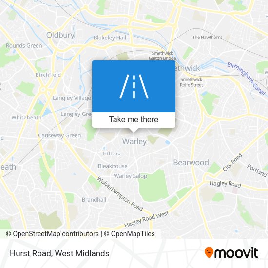 Hurst Road map