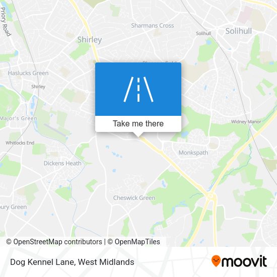 Dog Kennel Lane map