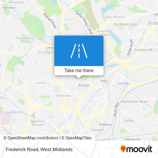 Frederick Road map