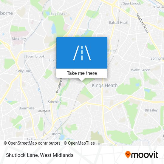 Shutlock Lane map