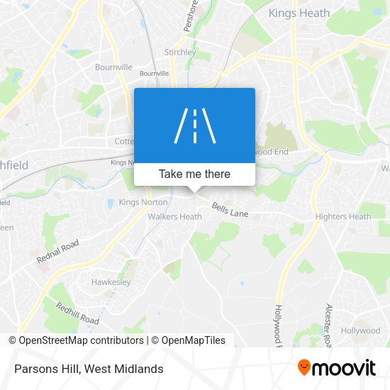 Parsons Hill map