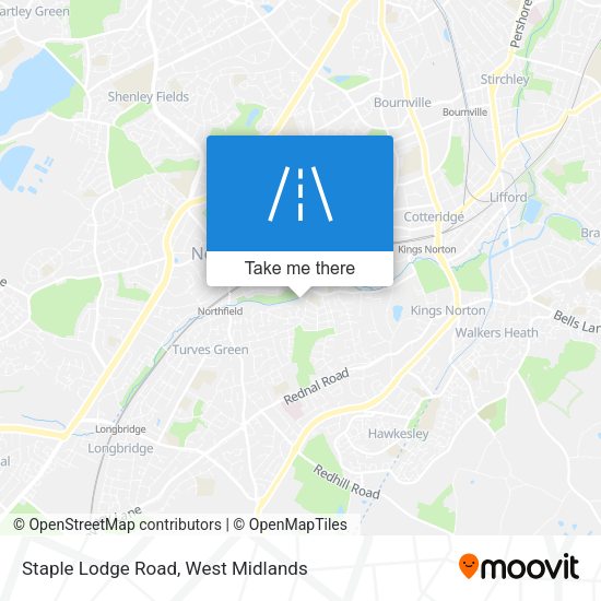 Staple Lodge Road map
