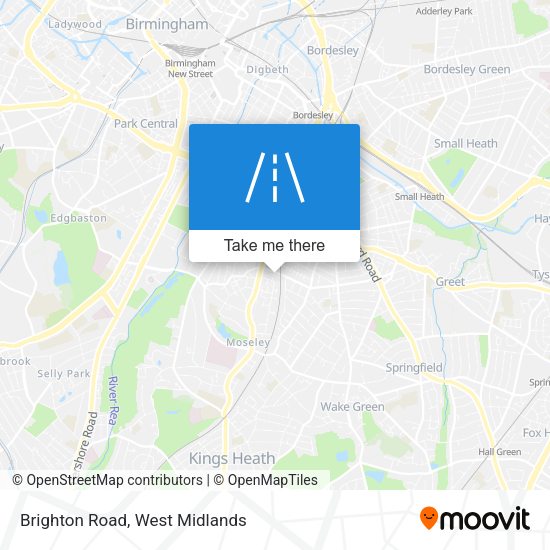 Brighton Road map
