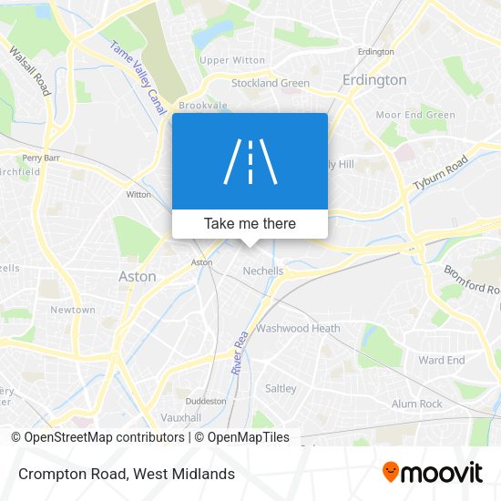 Crompton Road map