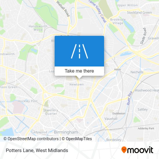 Potters Lane map