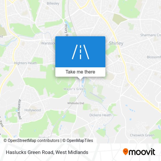 Haslucks Green Road map