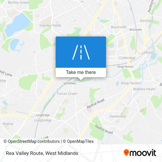 Rea Valley Route map