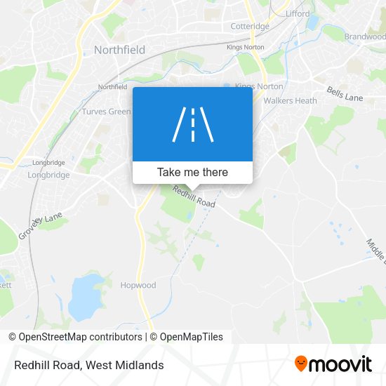 Redhill Road map