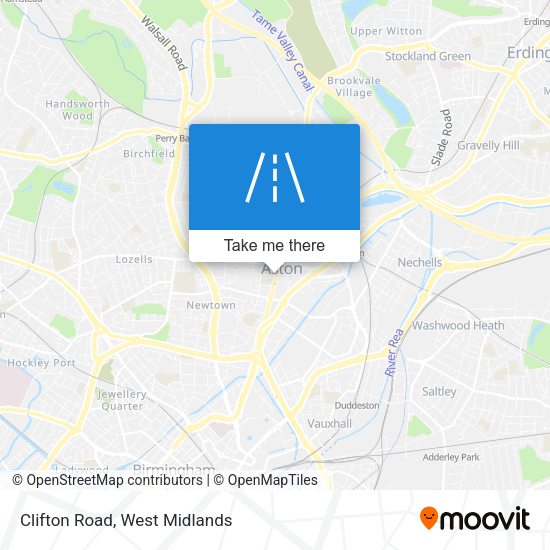 Clifton Road map