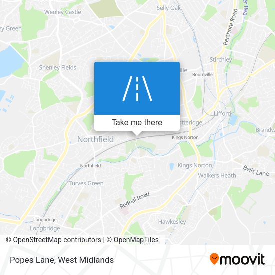 Popes Lane map