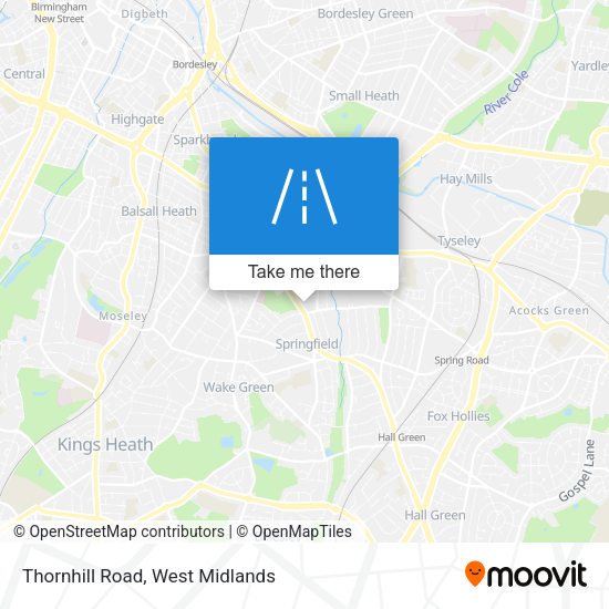 Thornhill Road map