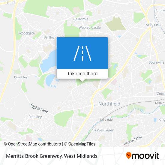 Merritts Brook Greenway map